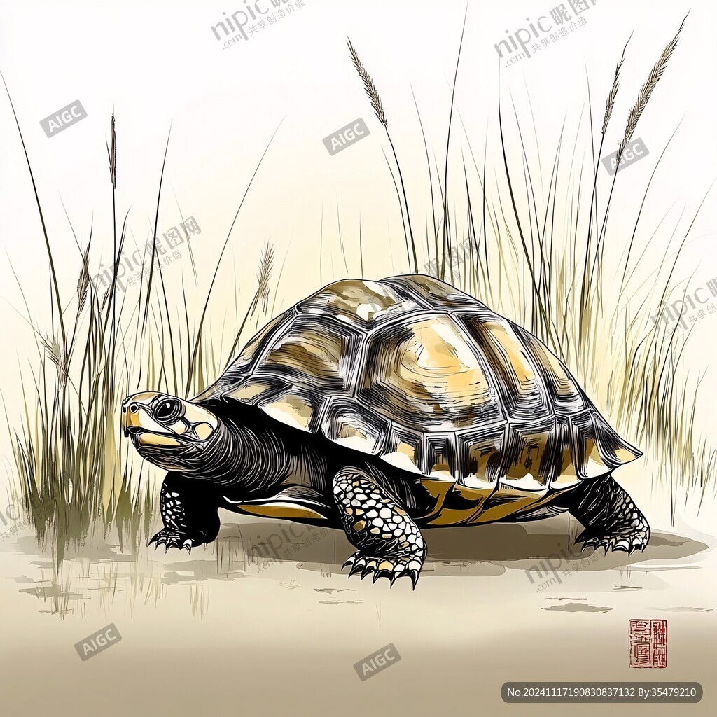 玄龟插画