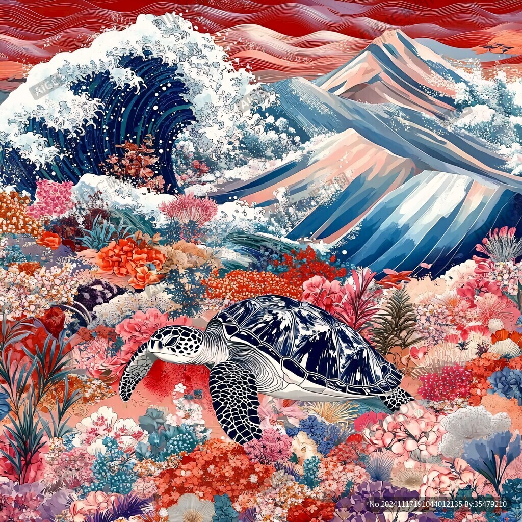 3d展画3d地贴海洋