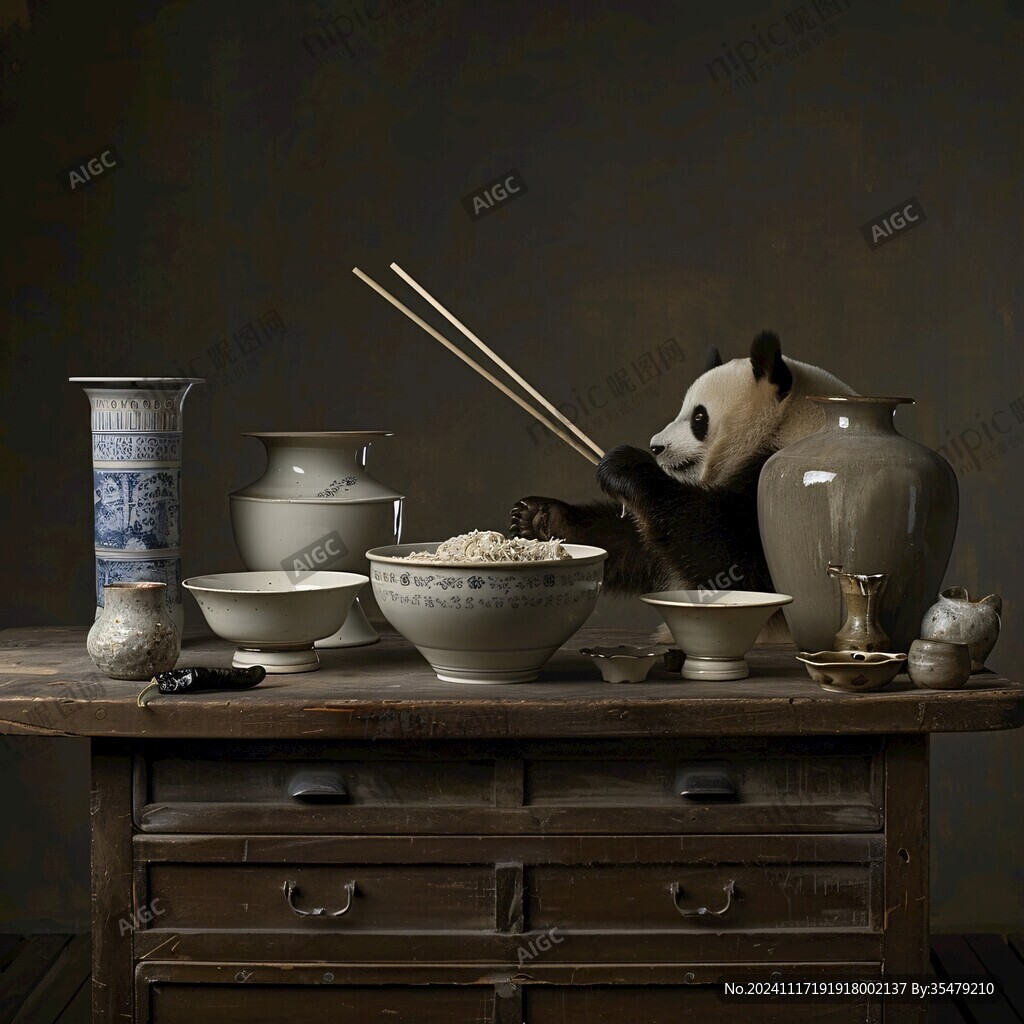 熊猫茶馆艺术设计