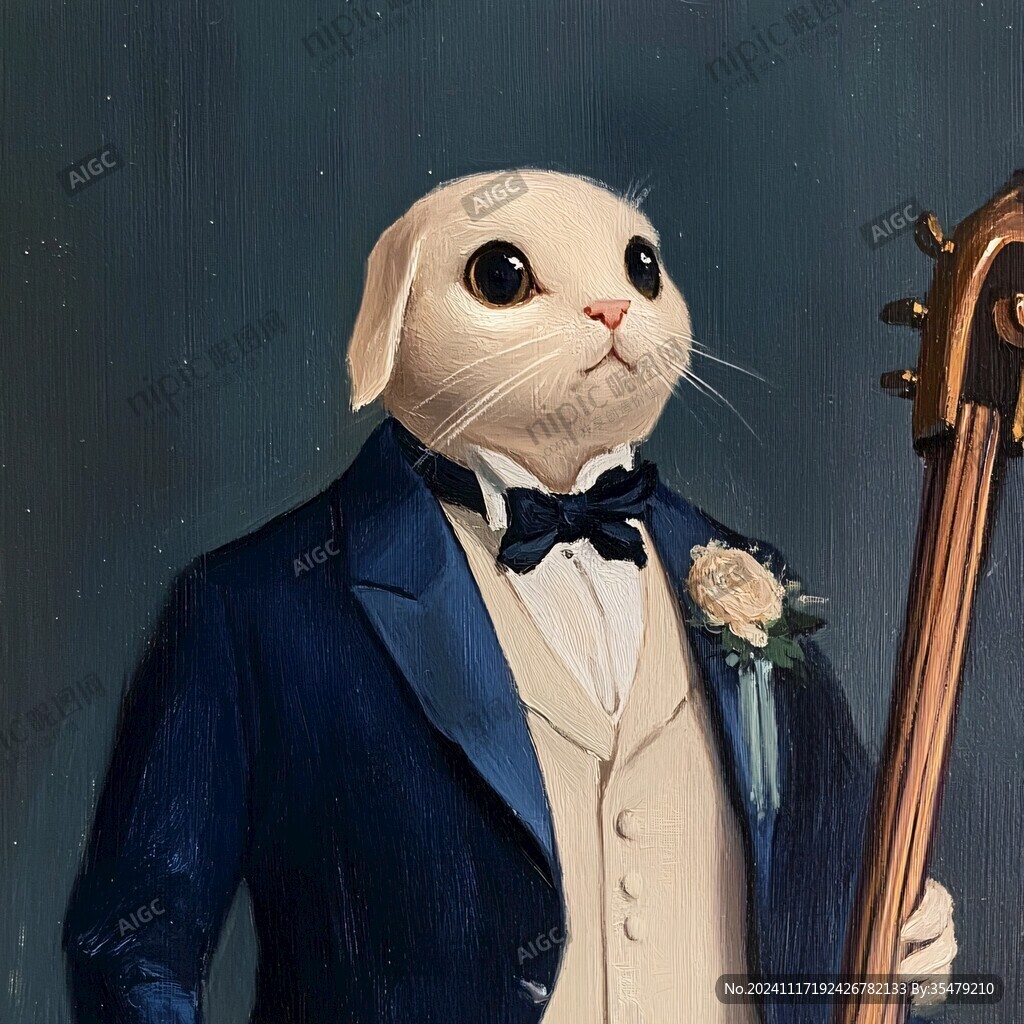 穿西装的猫
