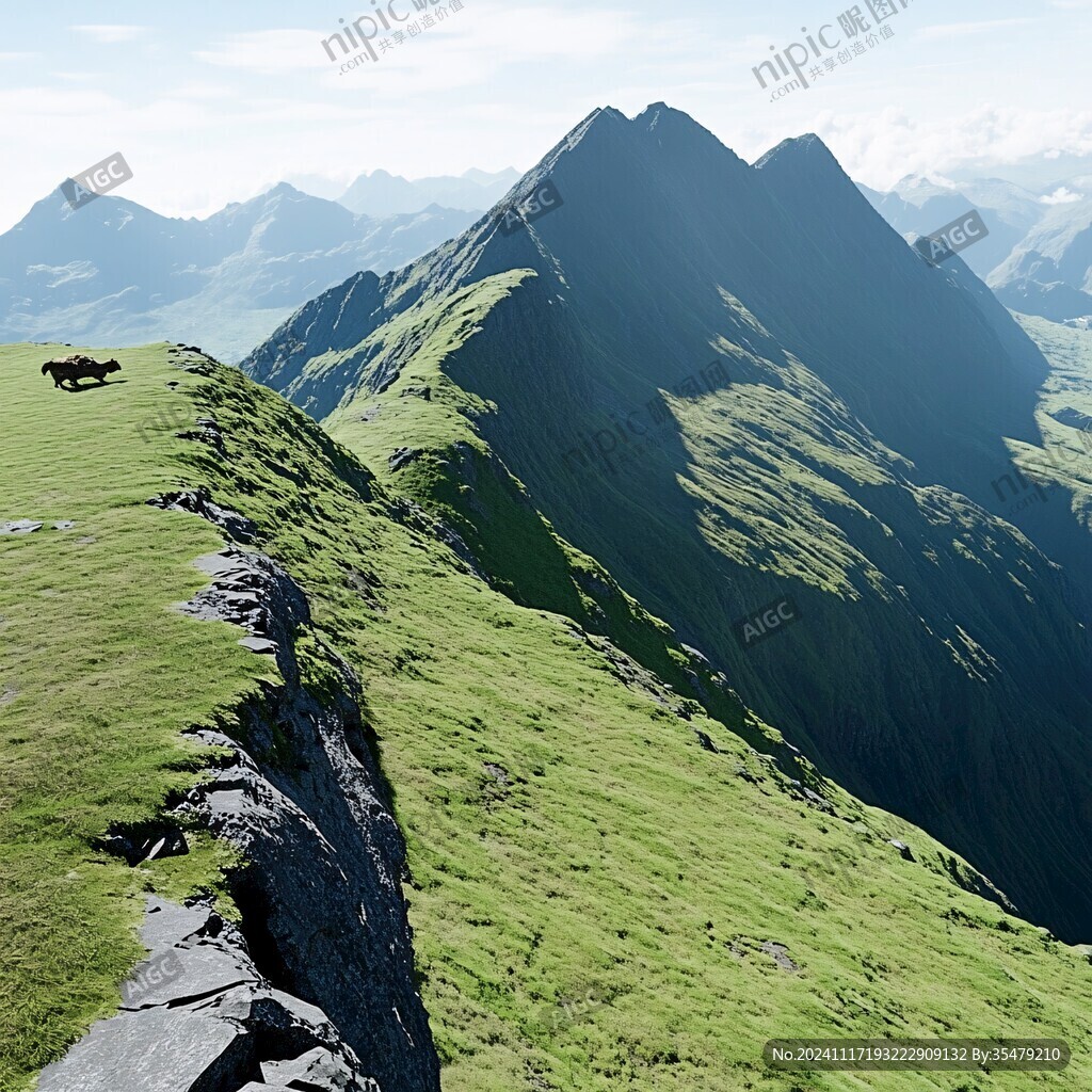 山峰山岭山坡草场
