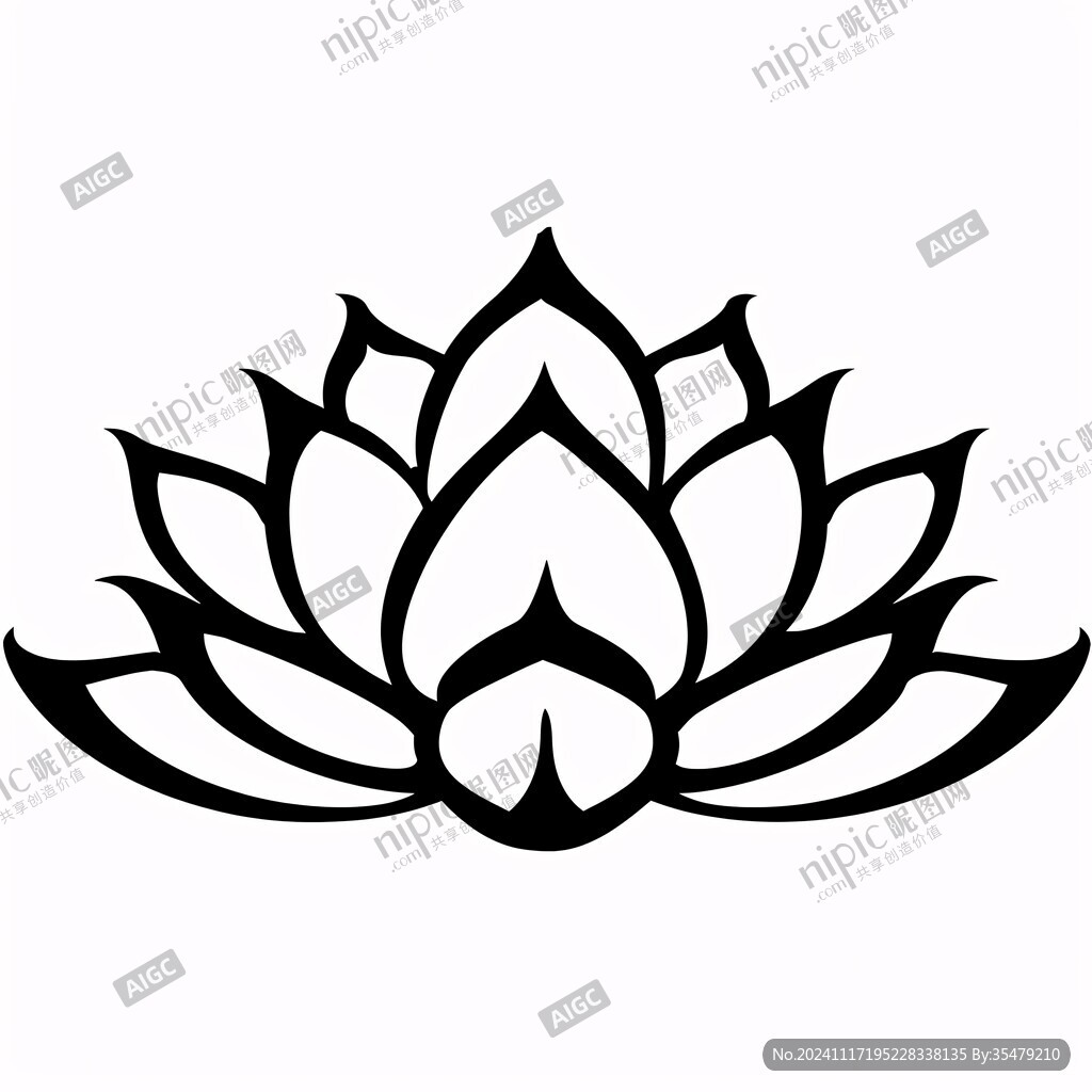 莲花创意图形