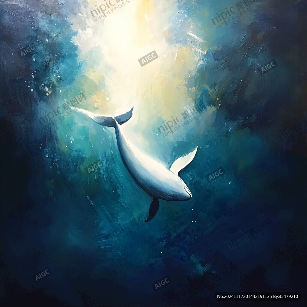 海豚艺术画