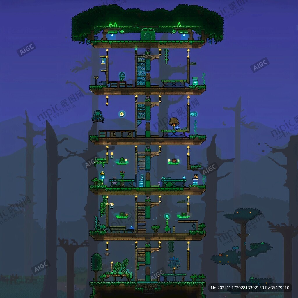 树屋矩阵建筑