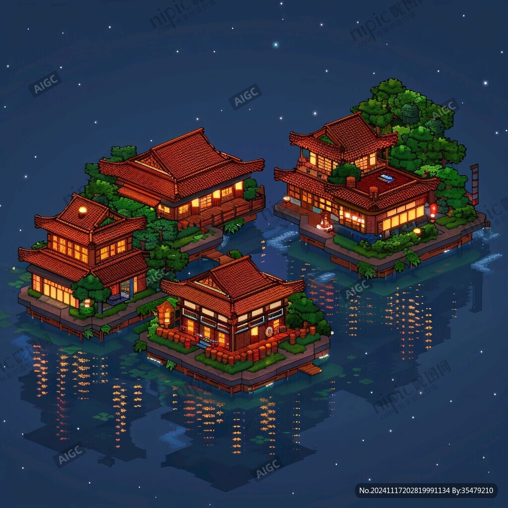 楼阁插画