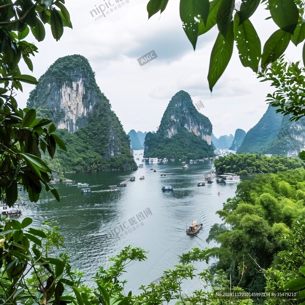 漓江两岸风光