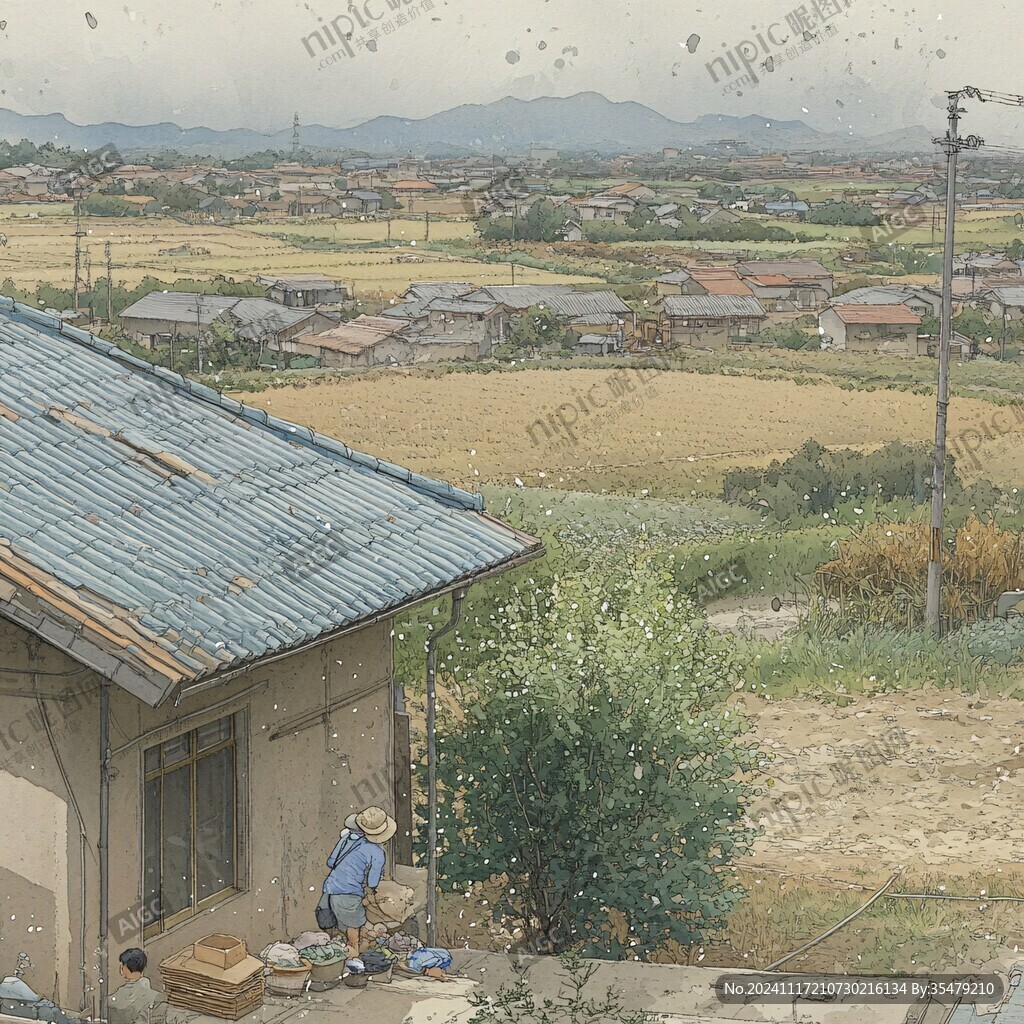 日系风景插画