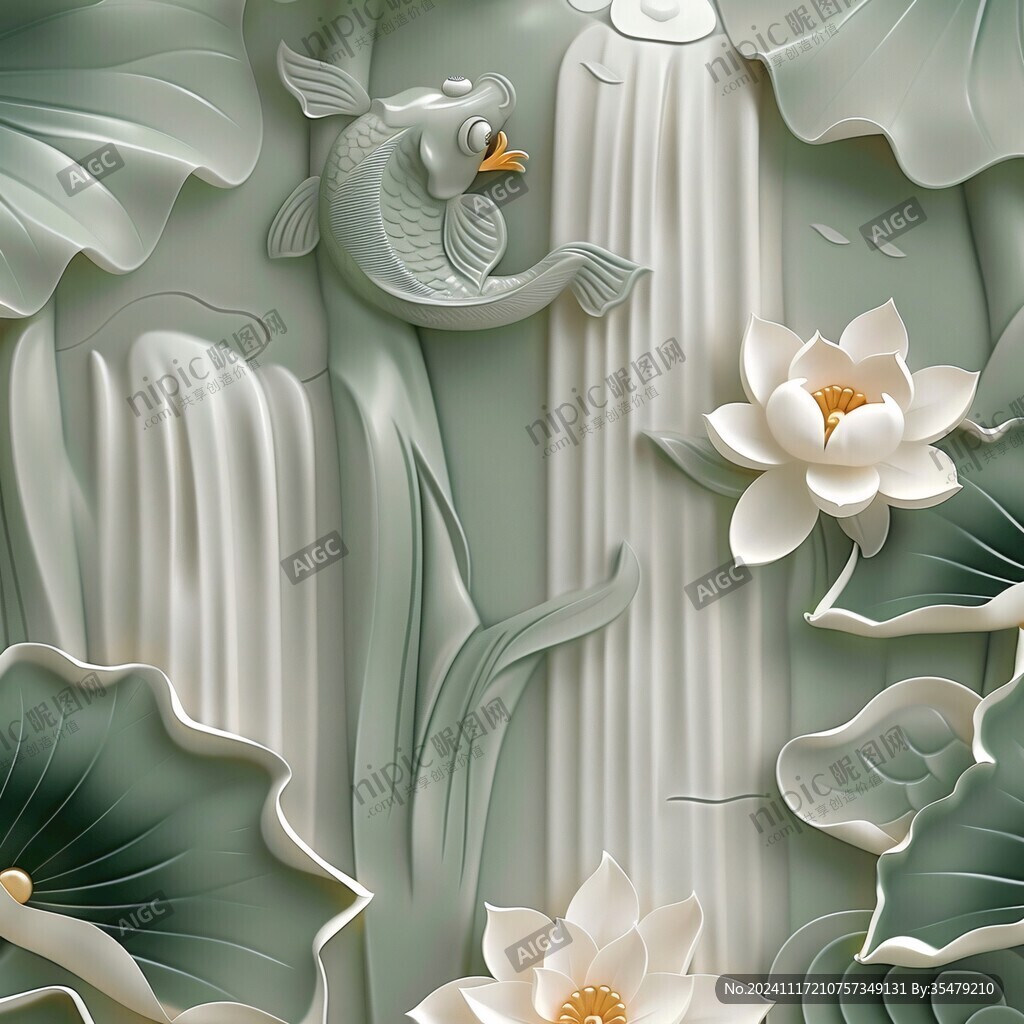 3d荷花背景