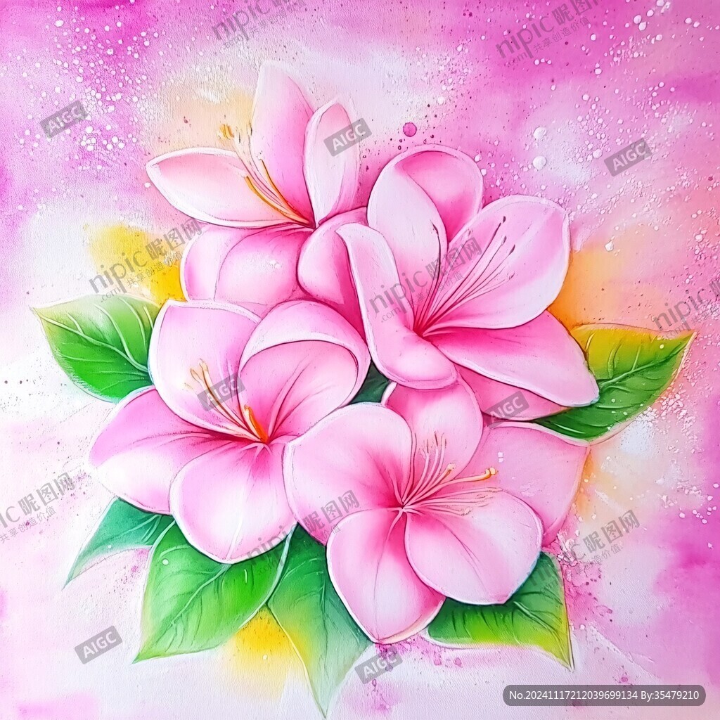 栀子花彩绘