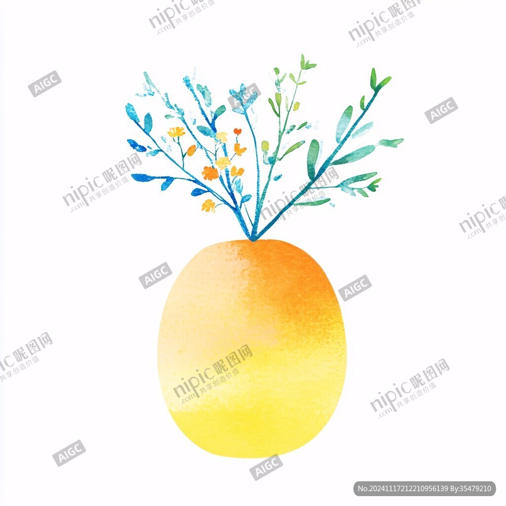 黄金葡萄柚插画