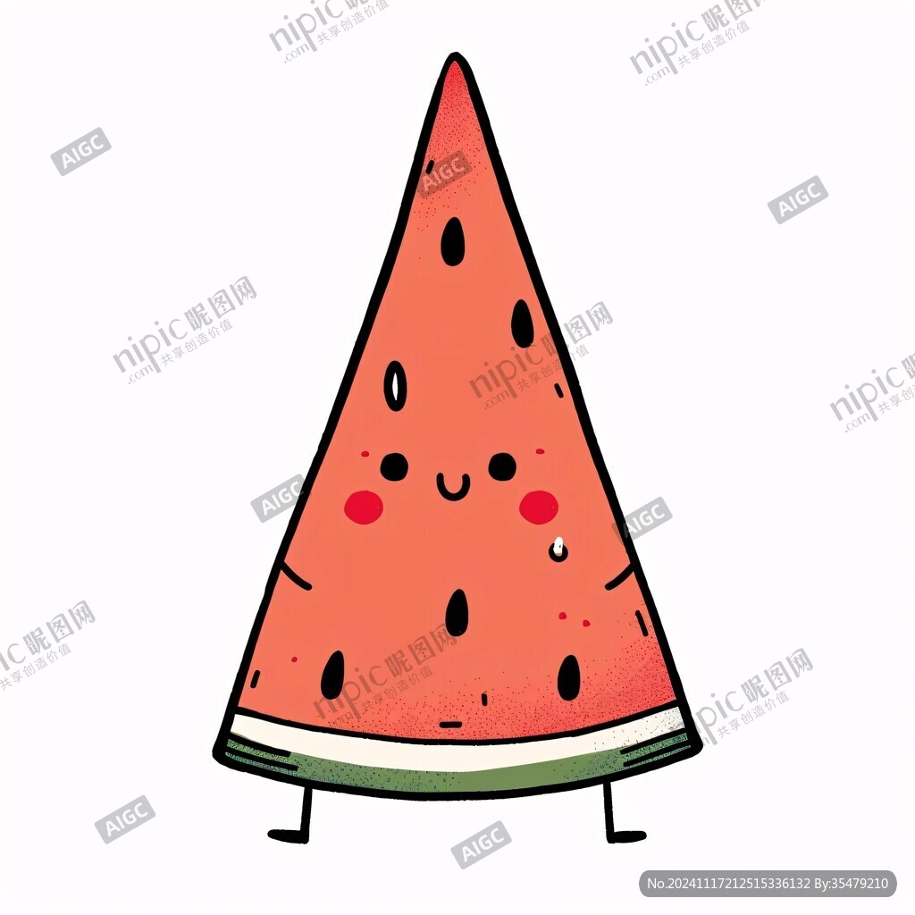 西瓜本本插画