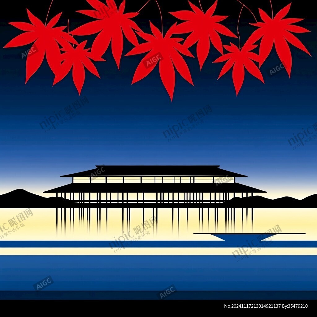 建筑日本海报