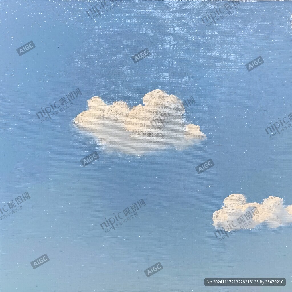 窗外一片白云