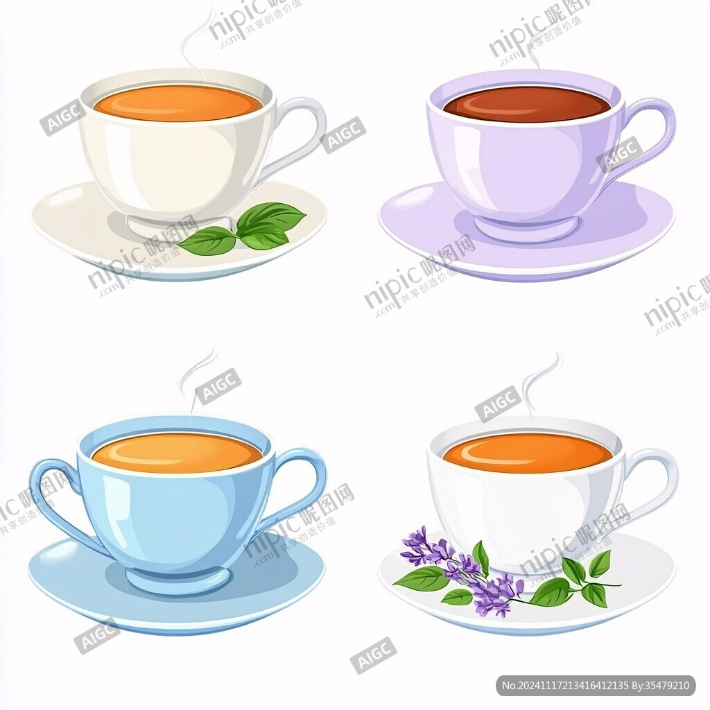 卡通茶饮图标