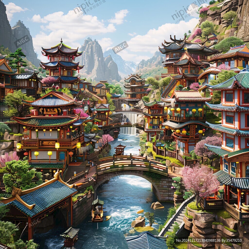 古风人物大场景