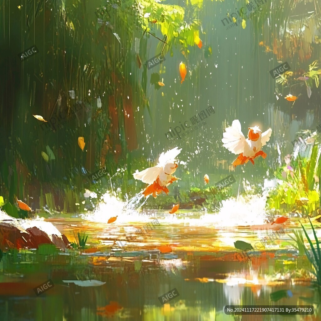 唯美意境插画