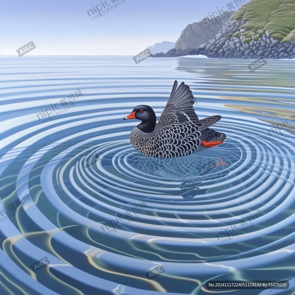 水面的鸟