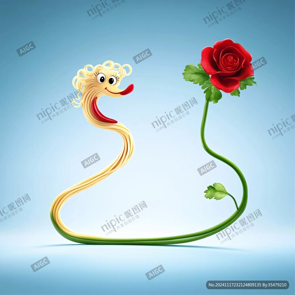 蛇年形象小花