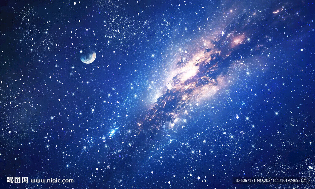 银河宇宙星空背景墙