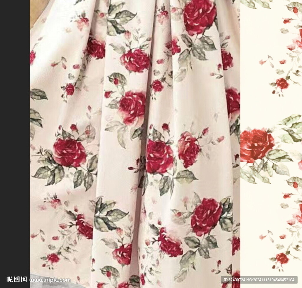 大牌 碎花 手绘花