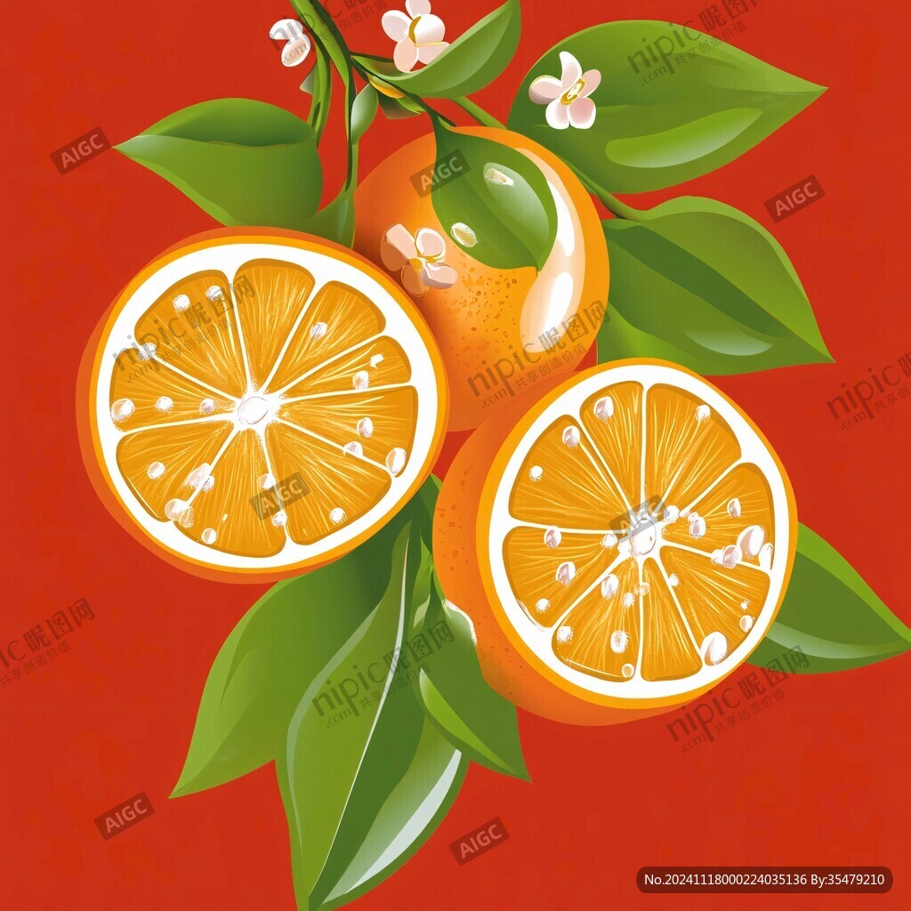 砂糖桔插画