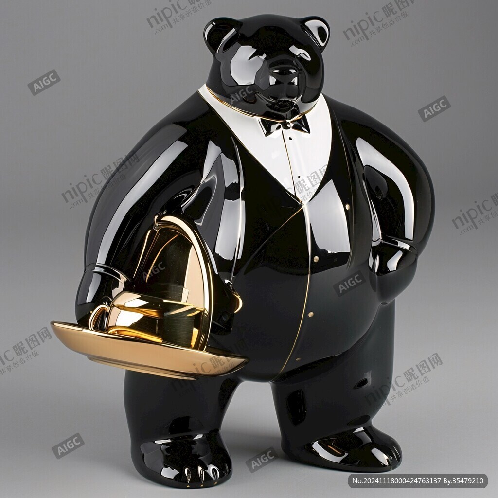 黑金流体熊