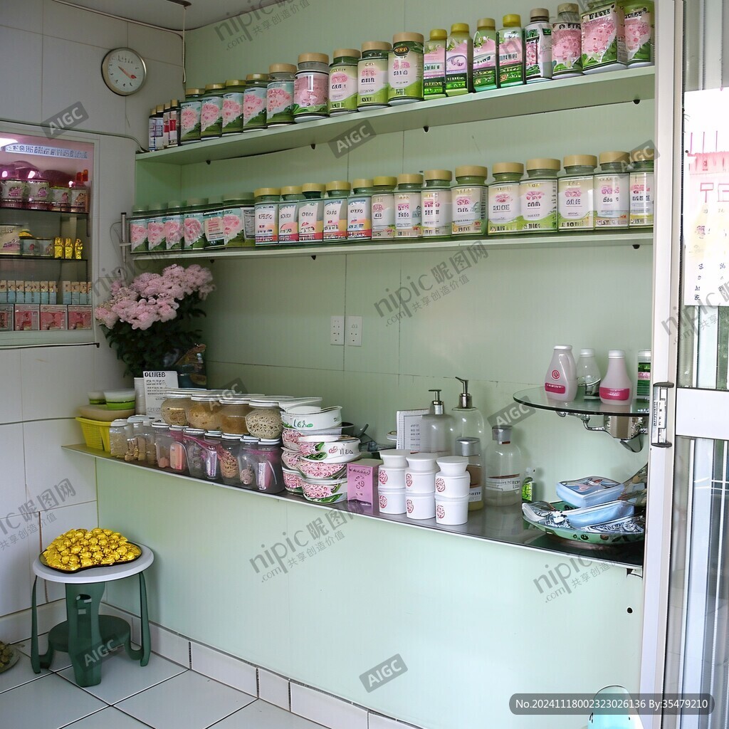 果汁店一角