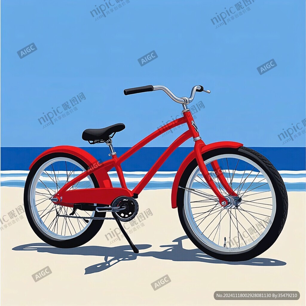 红色自行车