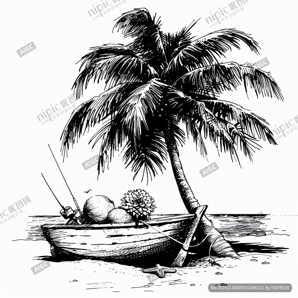 南洋复古插画