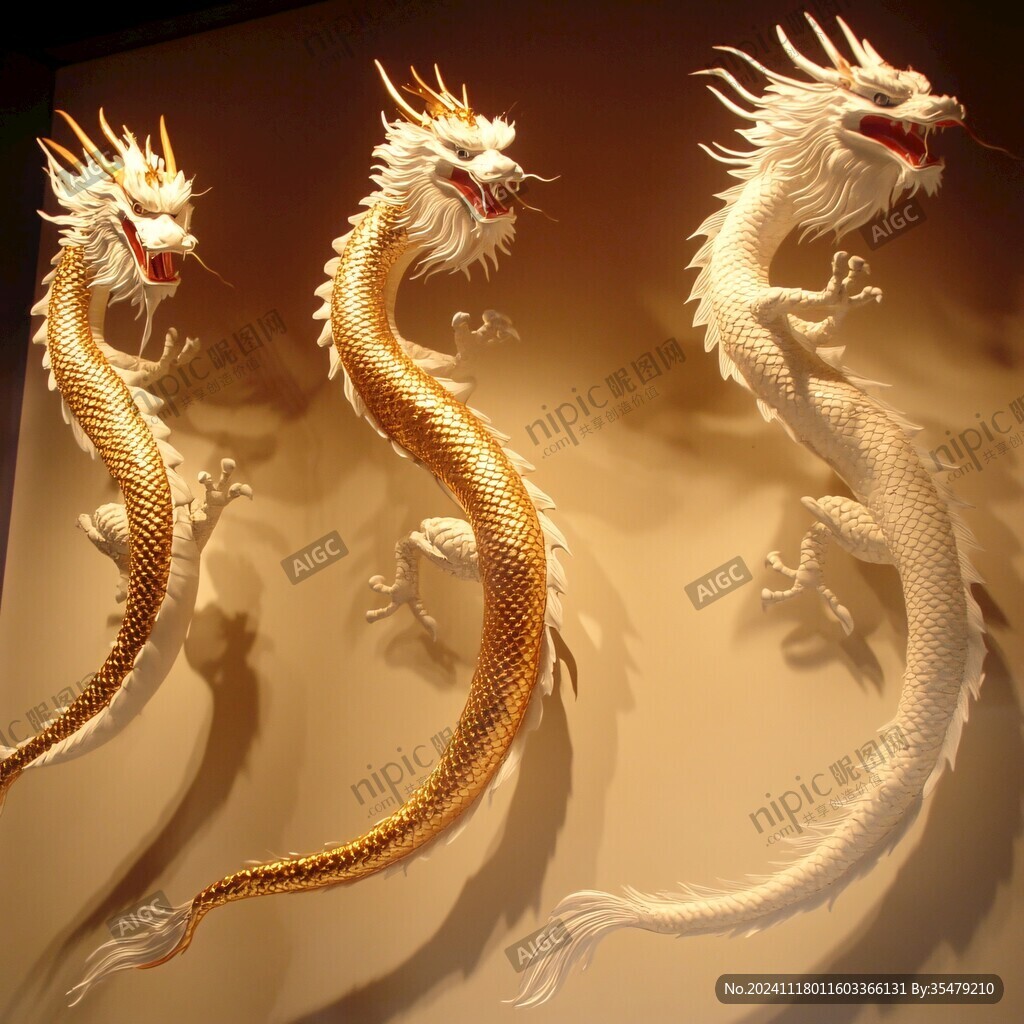 金龙立体画