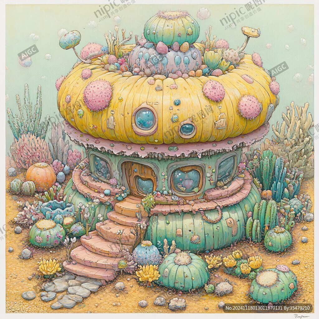 珊瑚礁插画
