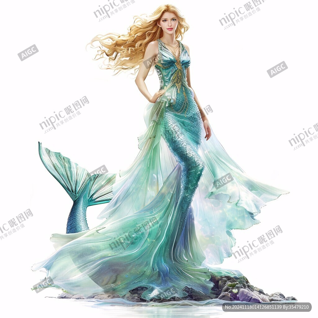 卡通美人鱼女神美女装