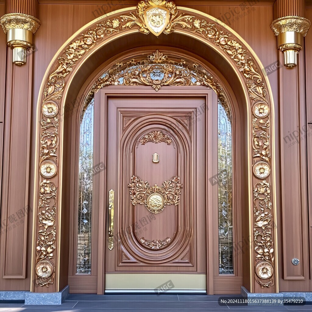 简欧风格铜门