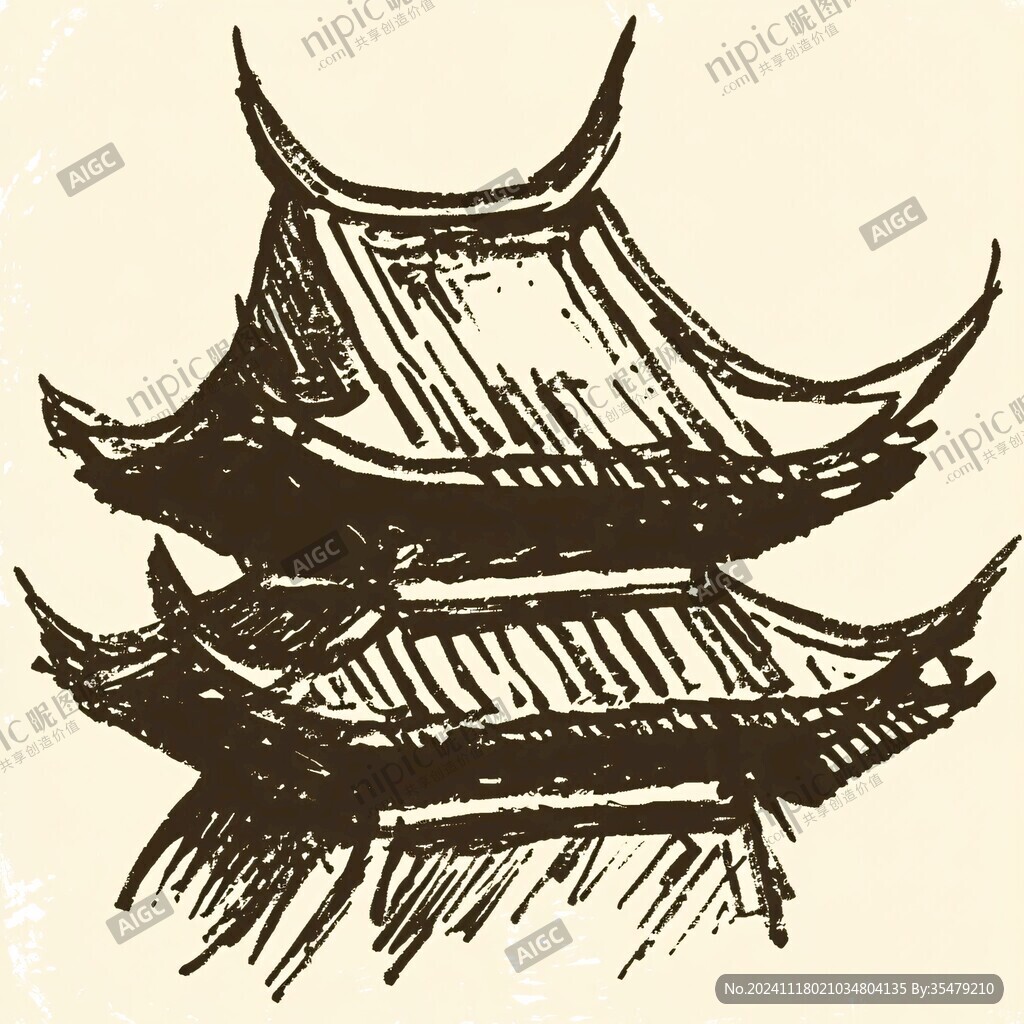 中国建筑中国水墨建筑