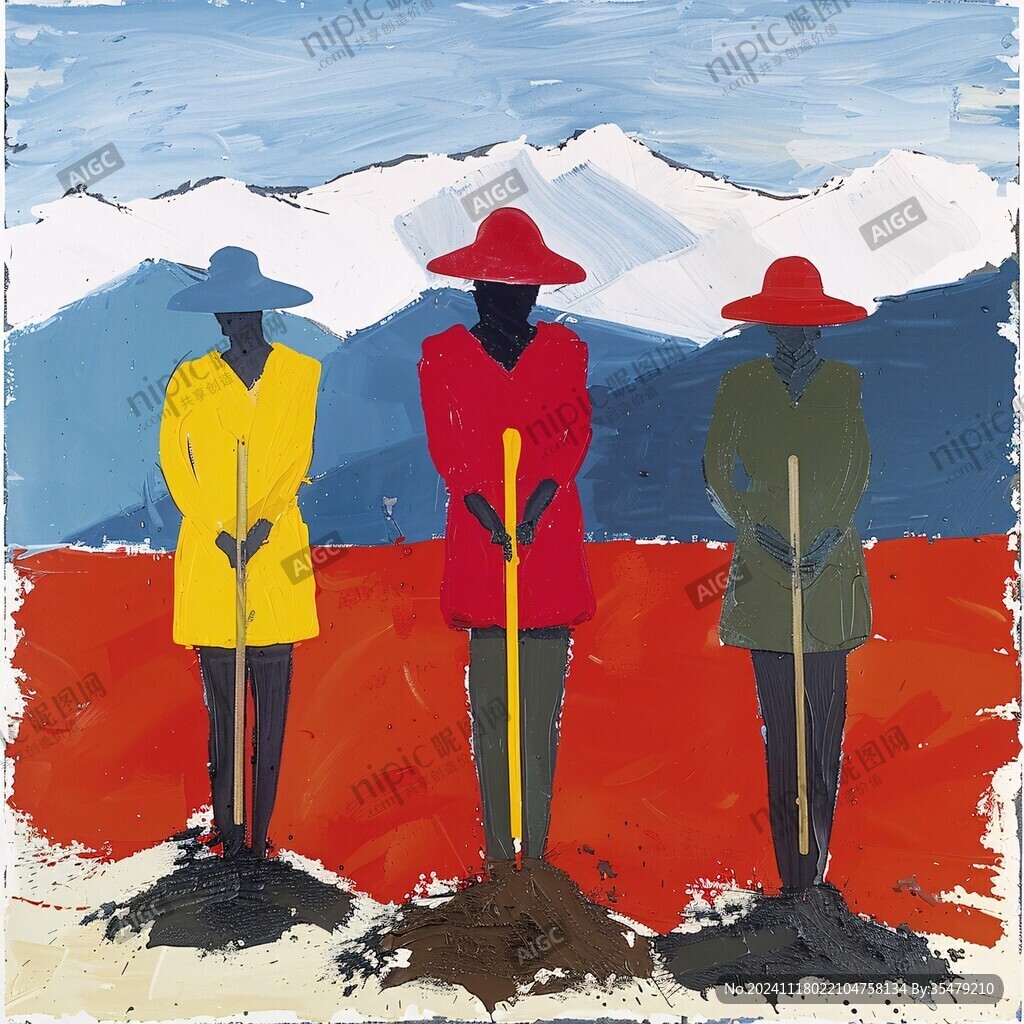 农民劳动插画