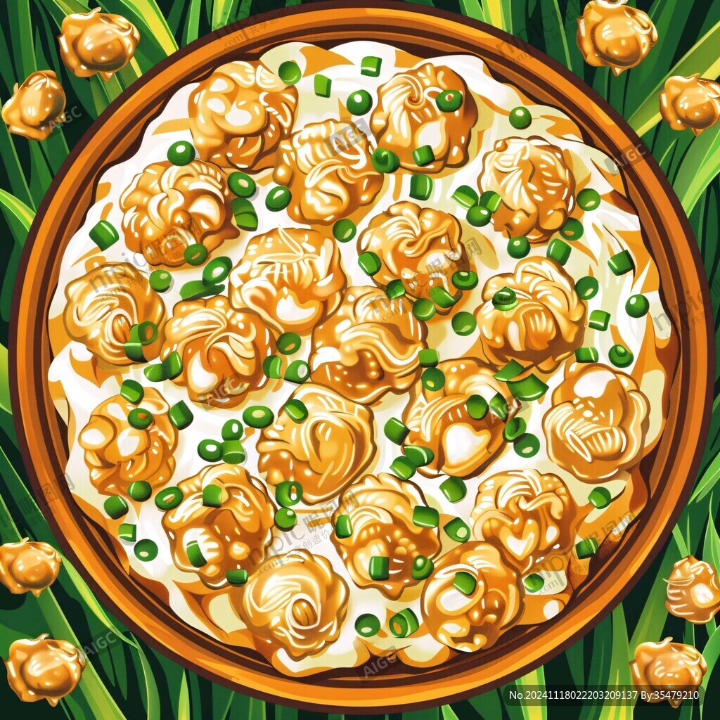 美食披萨插画