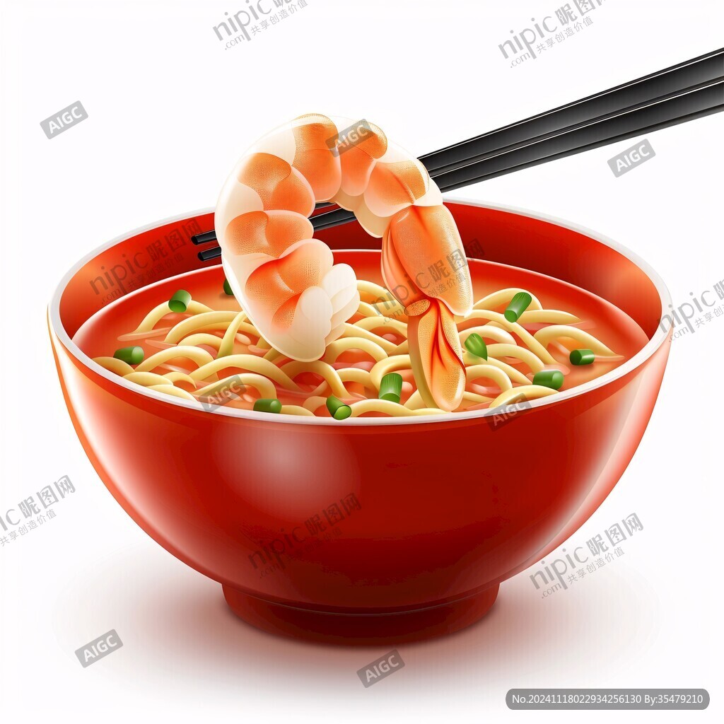 一碗面插画