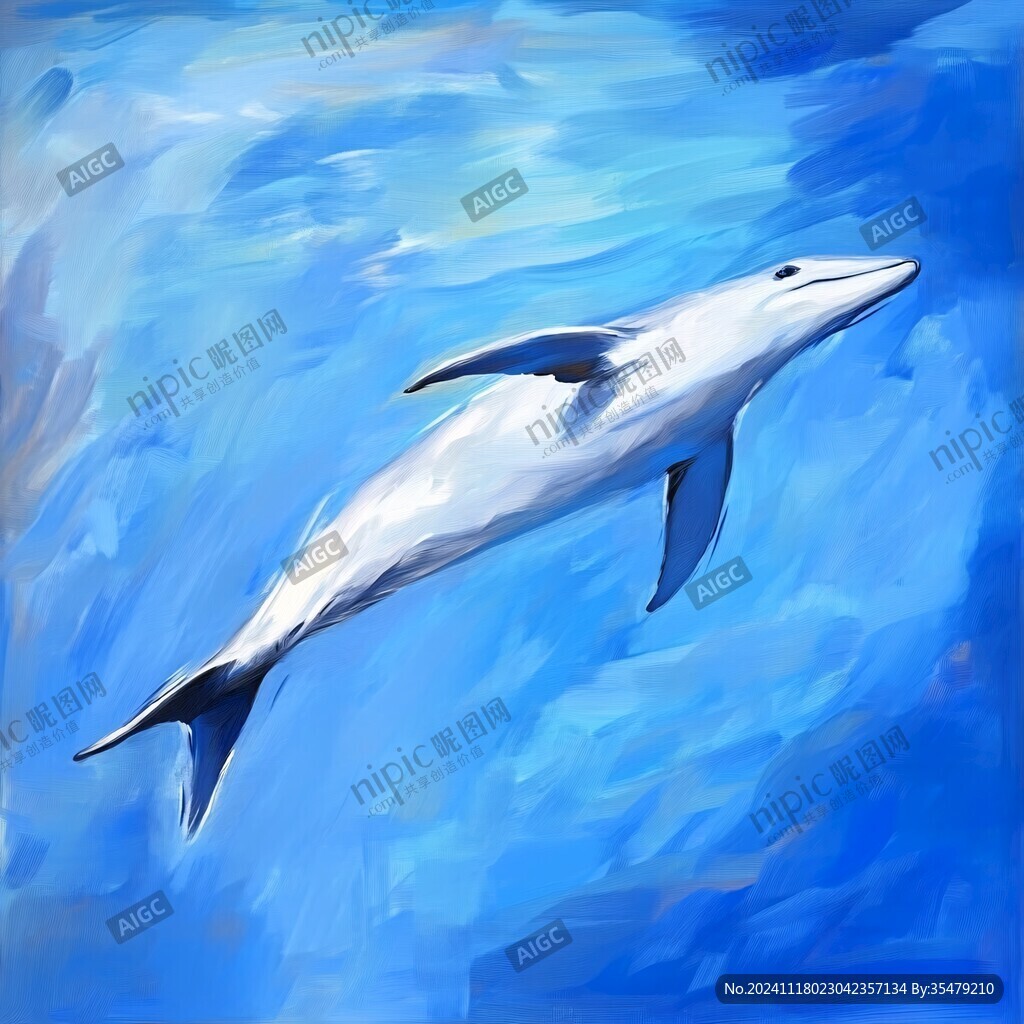 海豚插画