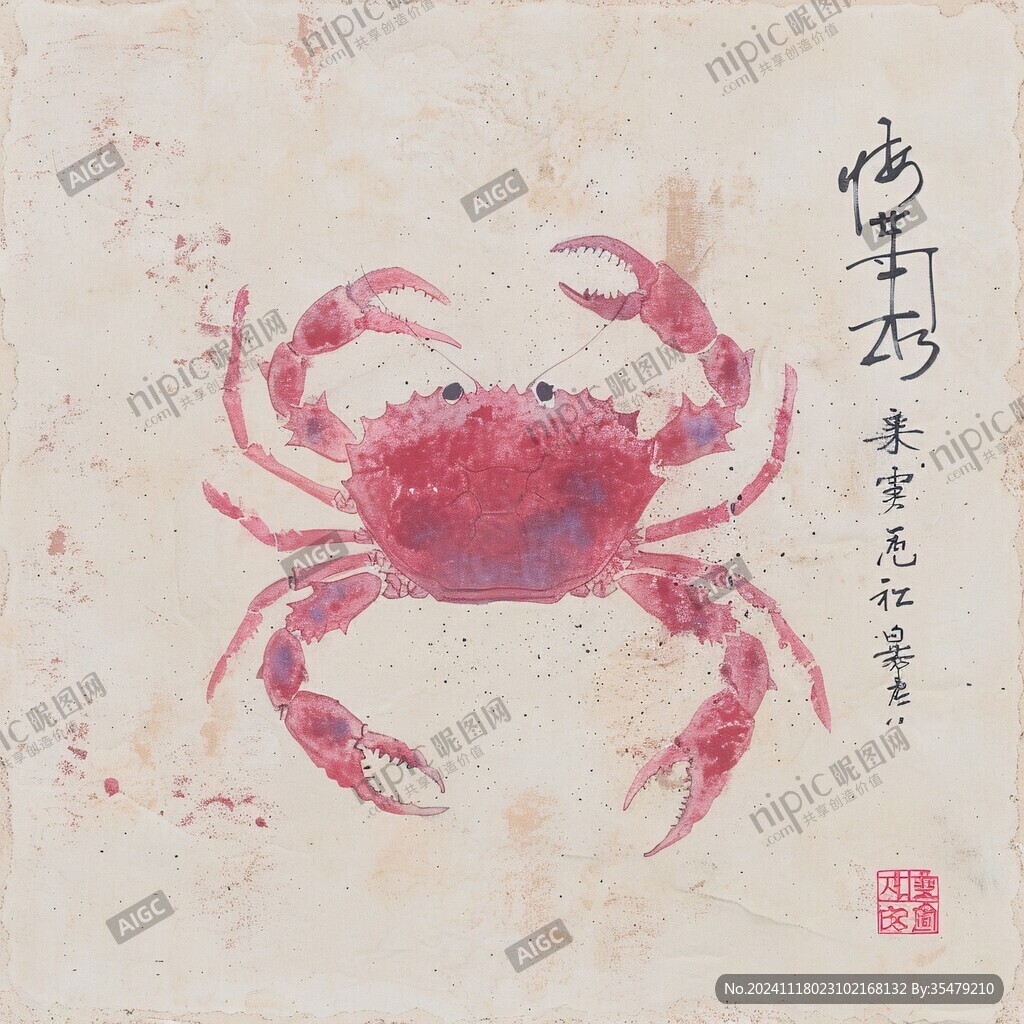 蟹字名人书法