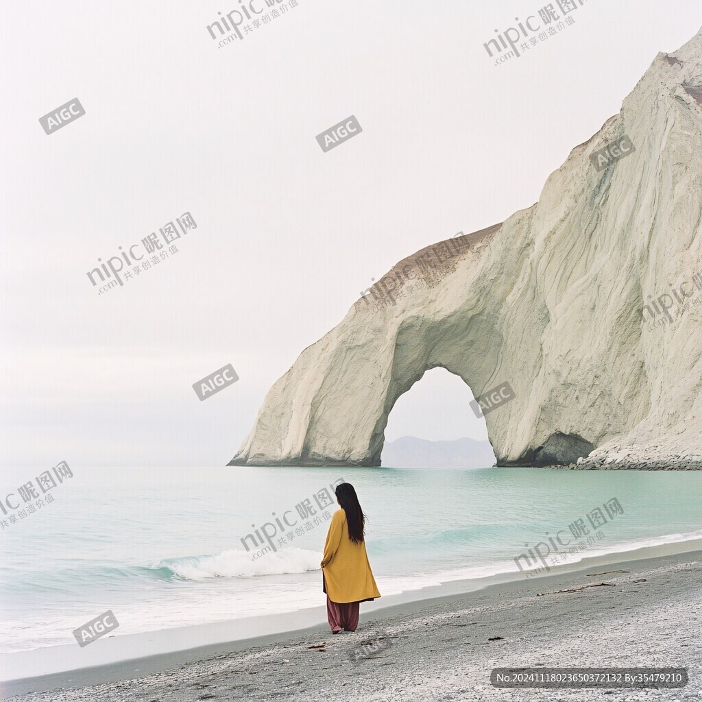 纳木错人像照