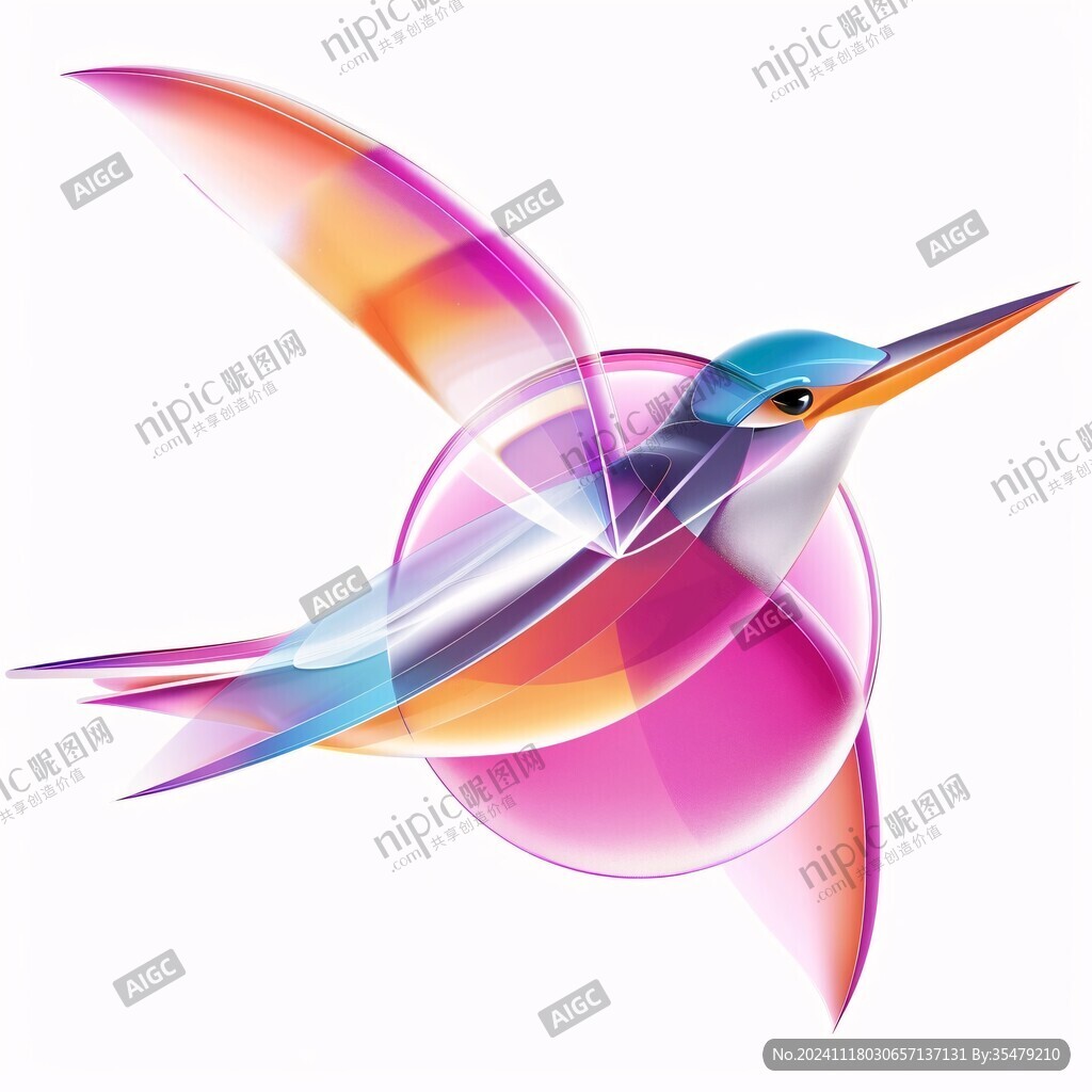 彩色飞鸟logo