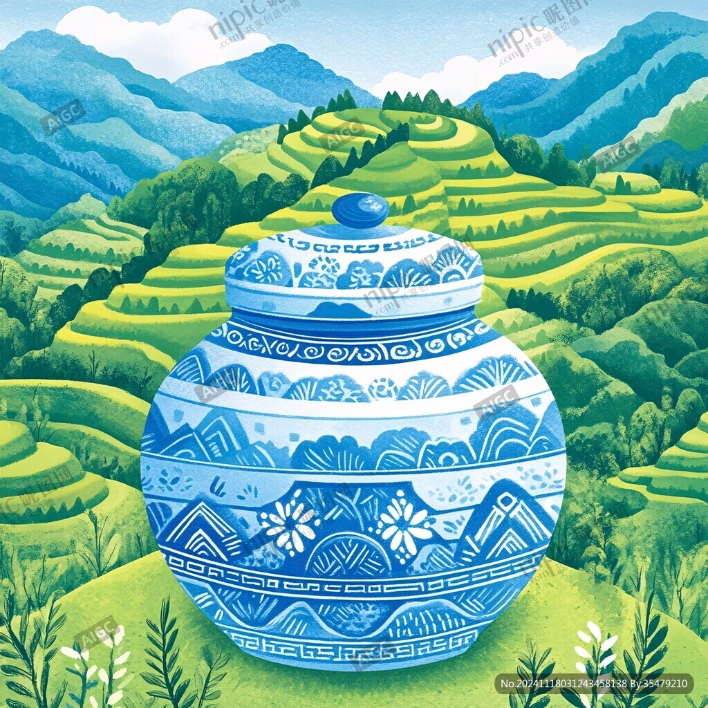 土家蛋包装插画