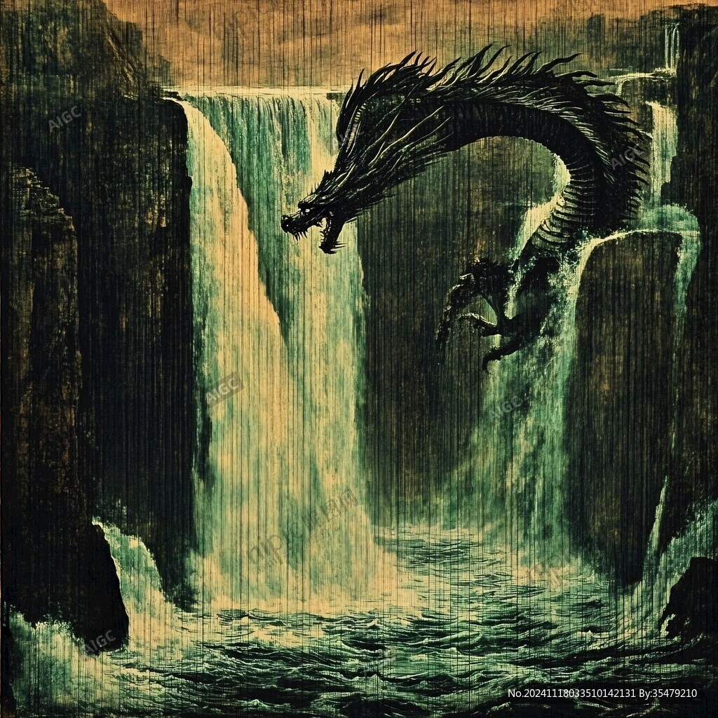 龙吐水壁纸