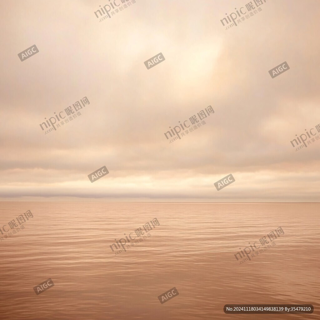 像海平面有道橙色金光