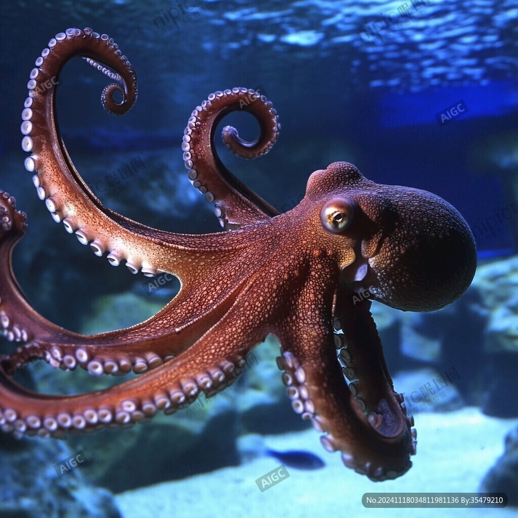 海洋动物八爪鱼
