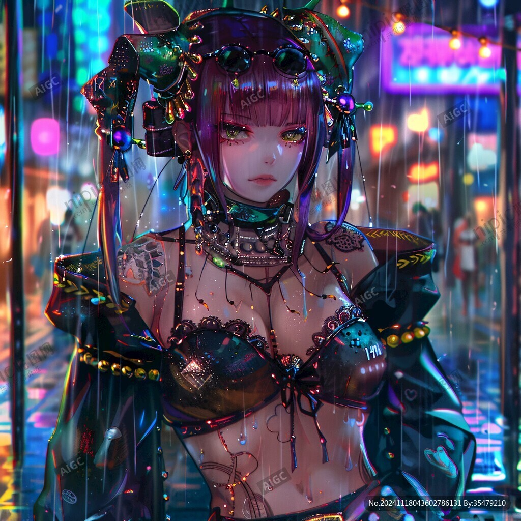 日韩厚涂插画