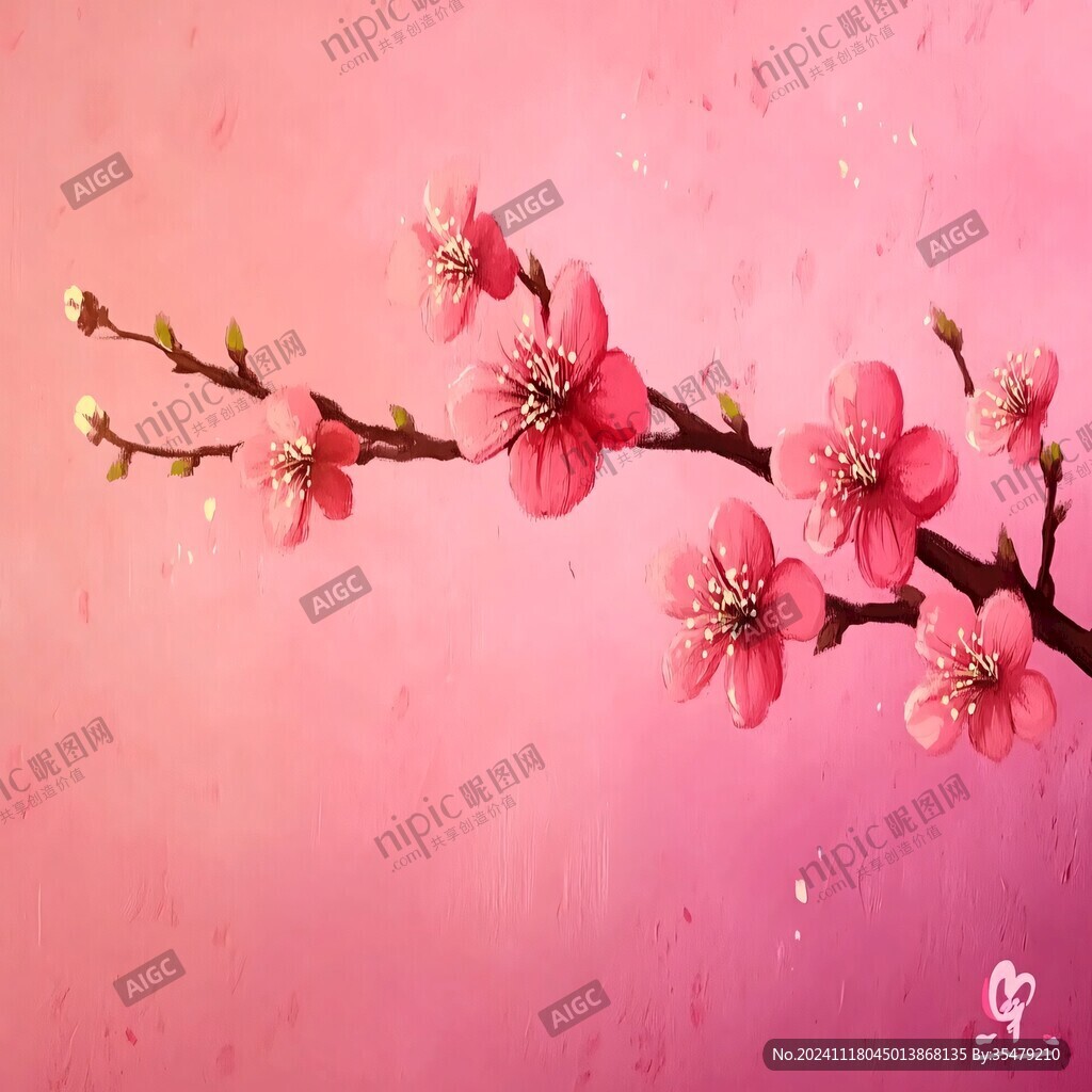 创意桃花