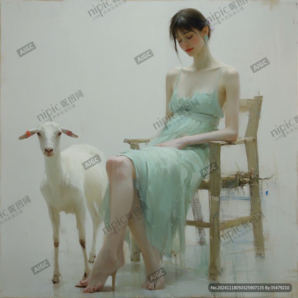 美女与山羊