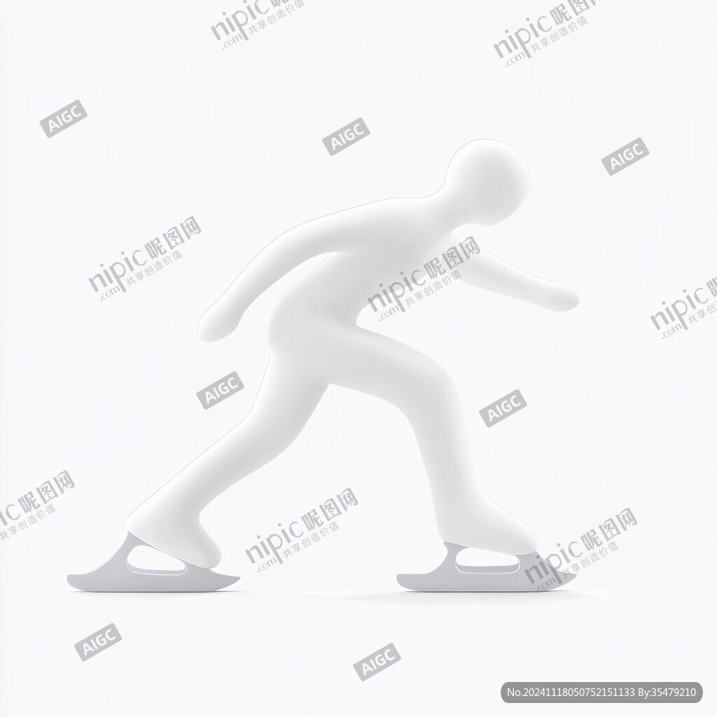 速滑插画