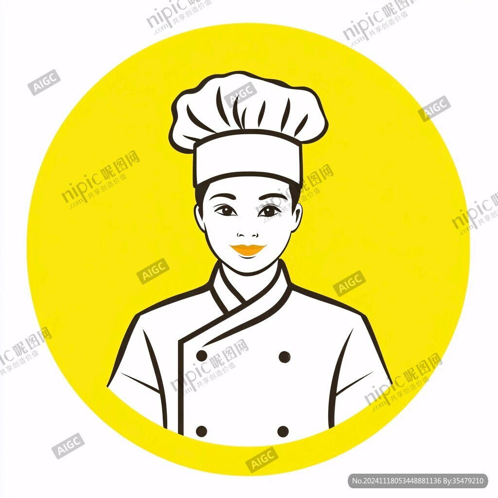 厨师头像logo